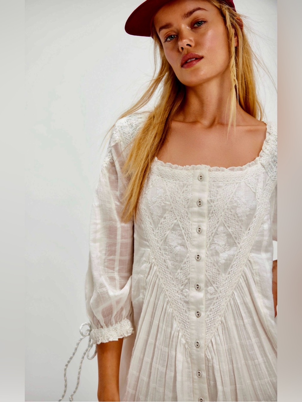NWOT Free People Spencer Midi Dress - Picture 3 of 12